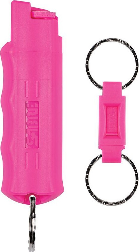 Sabre Pepper Spray With Quick-Release Key Ring Pink Fast Access - HC-NBCF-02