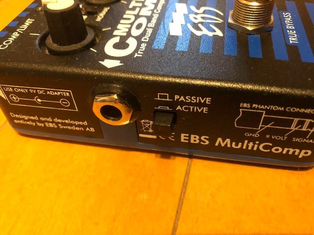 EBS MULTICOMP True Dual Band Compressor Base Effects Good GP