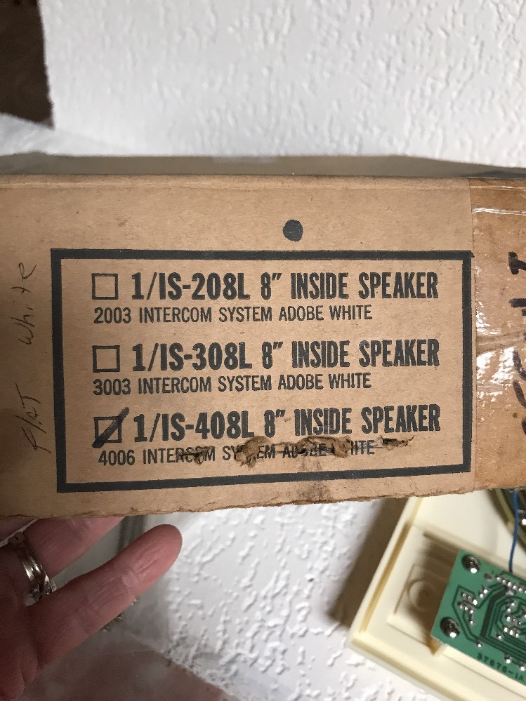 NuTone IS-408L Adobe White 8" Indoor Surface Mounted Intercom Speaker