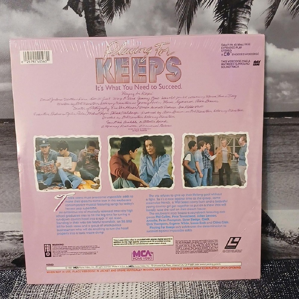 Playing for Keeps Vinyl Laserdisc