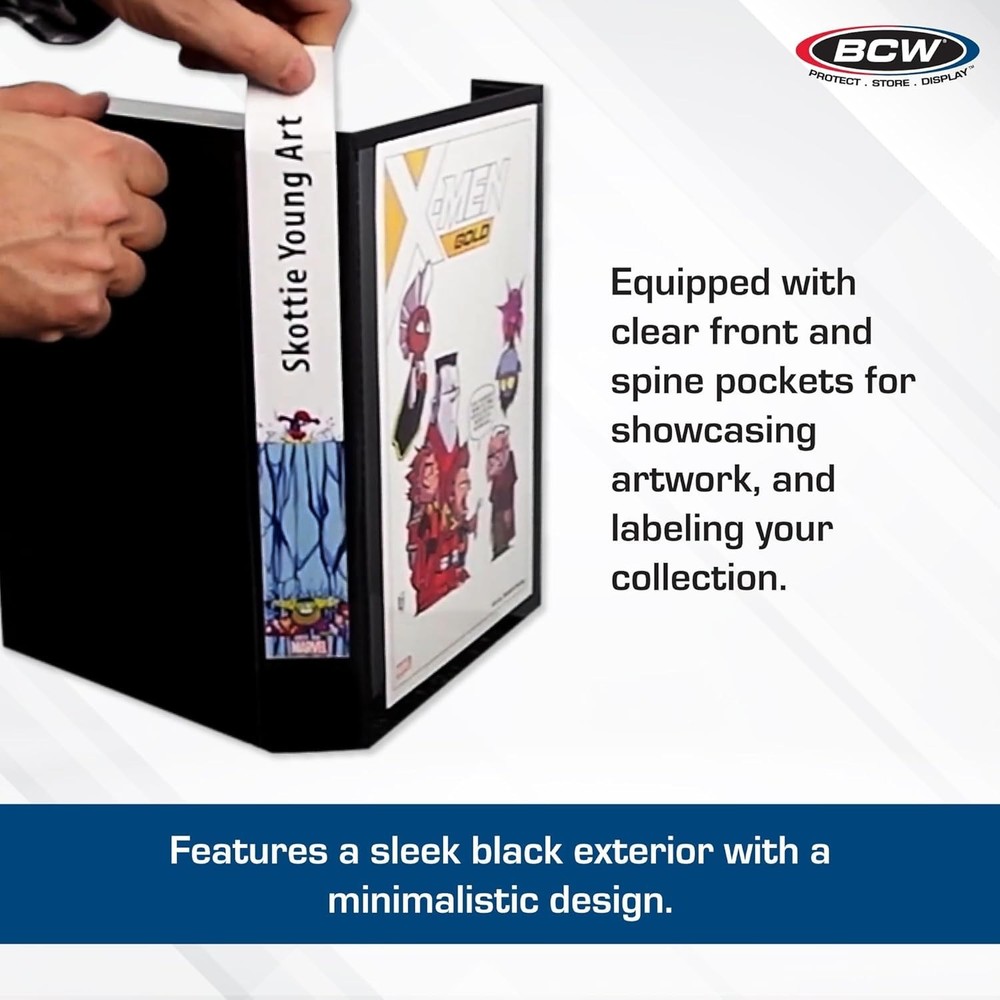 Customizable Comic Storage Folio – Magnetic Pockets for Easy Transport & Display