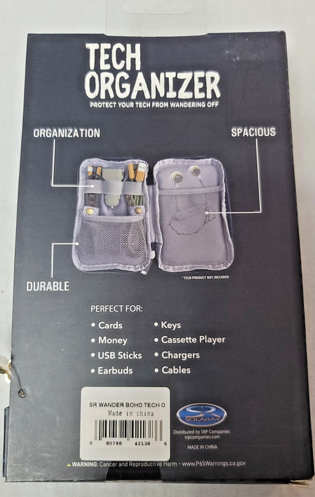 2 PACK Tech Organizer Travel Size