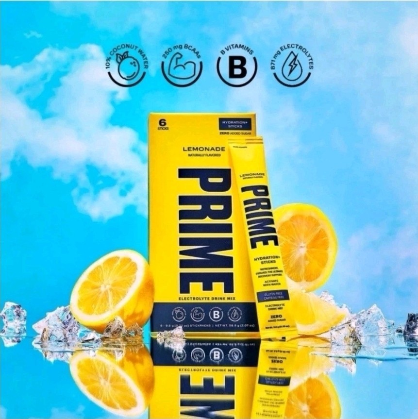 36 Boxes Prime Hydration Lemonade Drink Mix -6 Packets Per Box BB 01/26