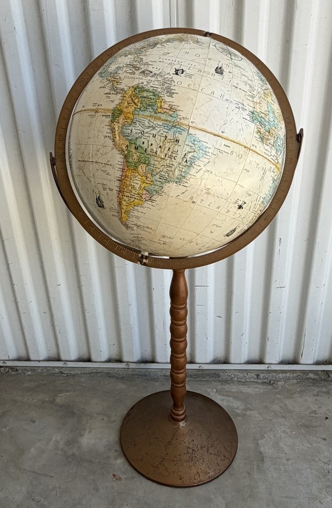 Vintage Globemaster  Replogle 12” Globe W/ Stand Floor Globe