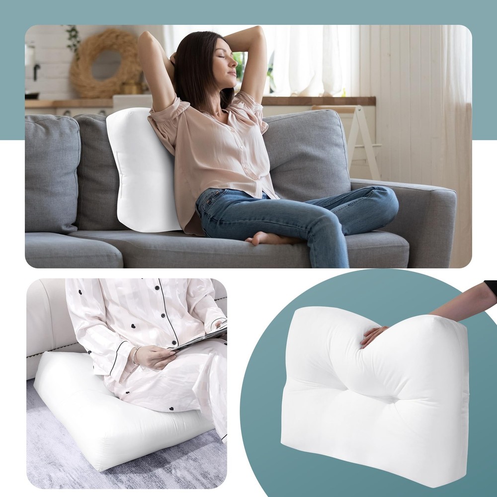 Shredded Foam Sofa Back Cushions, Supportive Back Cushion Replacement for Cou...