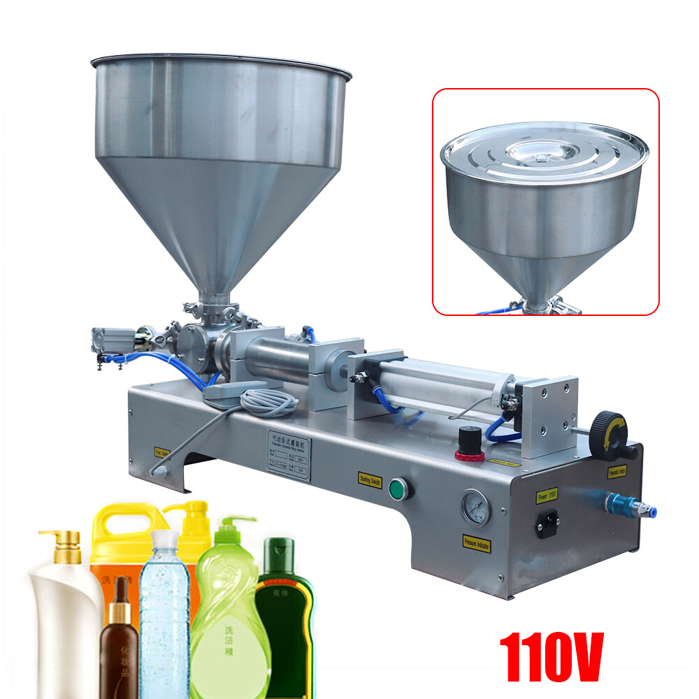 50-500ml Semi-automatic Pneumatic Liquid Filling Machine Paste Shampoo Filler