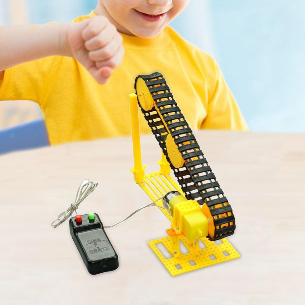 DIY Scientific Experiment Conveyor Belt Developing Intelligent Electric