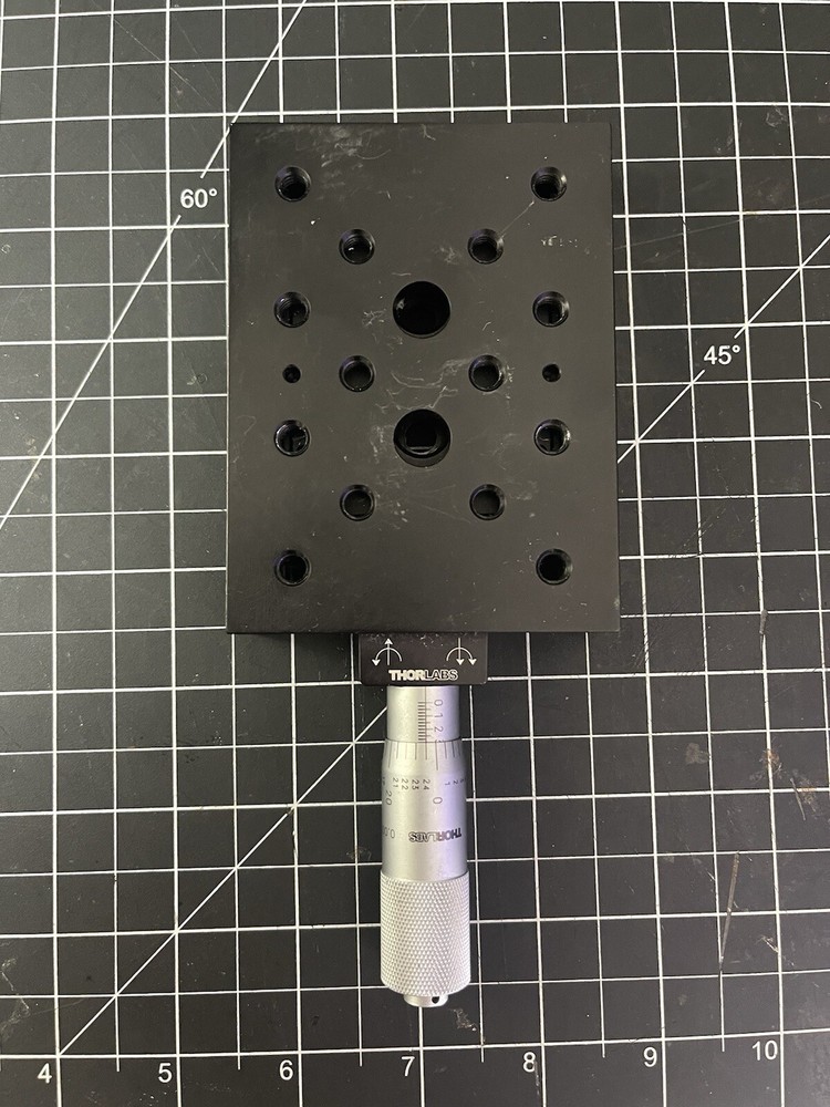 THORLABS PT1 - 1" TRANSLATION STAGE LINEAR MOTION AXIS & MICROMETER