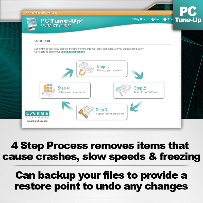 PC Tune-Up, Privacy Cleaner with SOS Backup - Security Essentials Suite