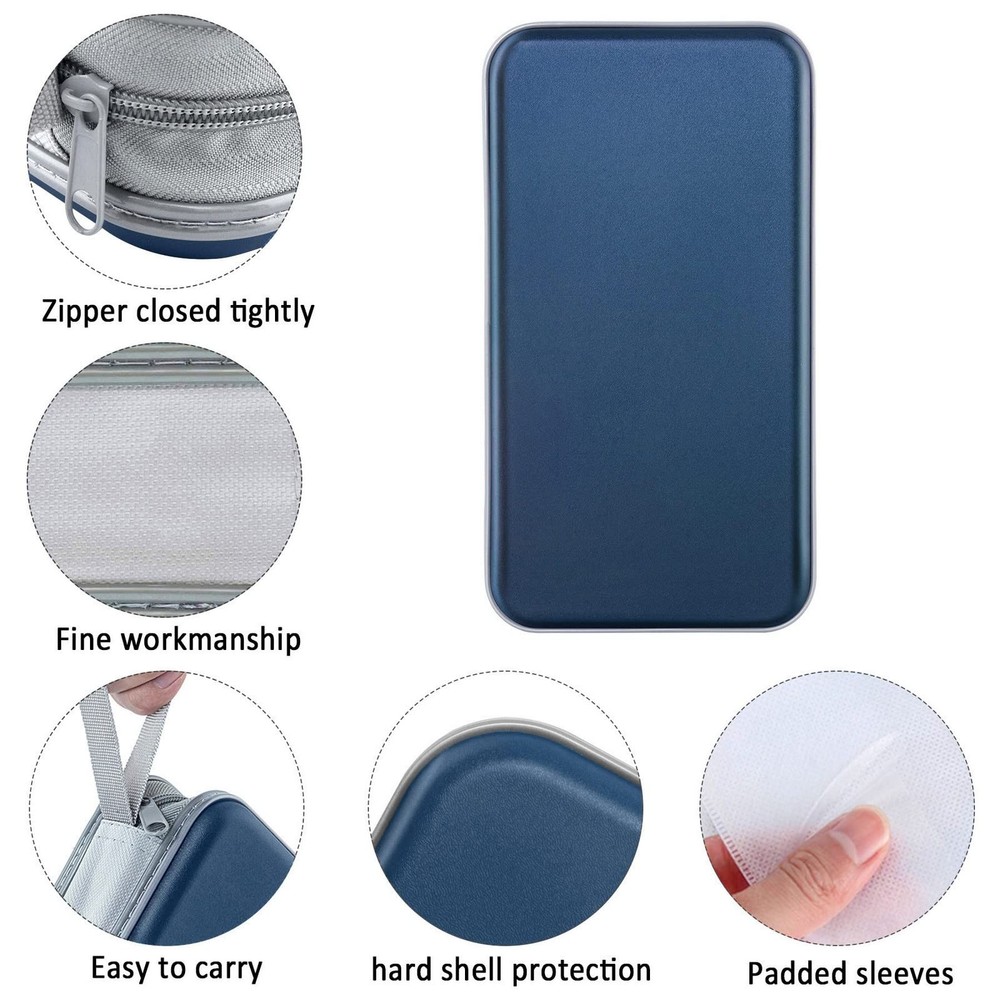 Siveit CD Case, DVD Case Holder 96 Capacity Hard 96 Capacity, Dark Blue