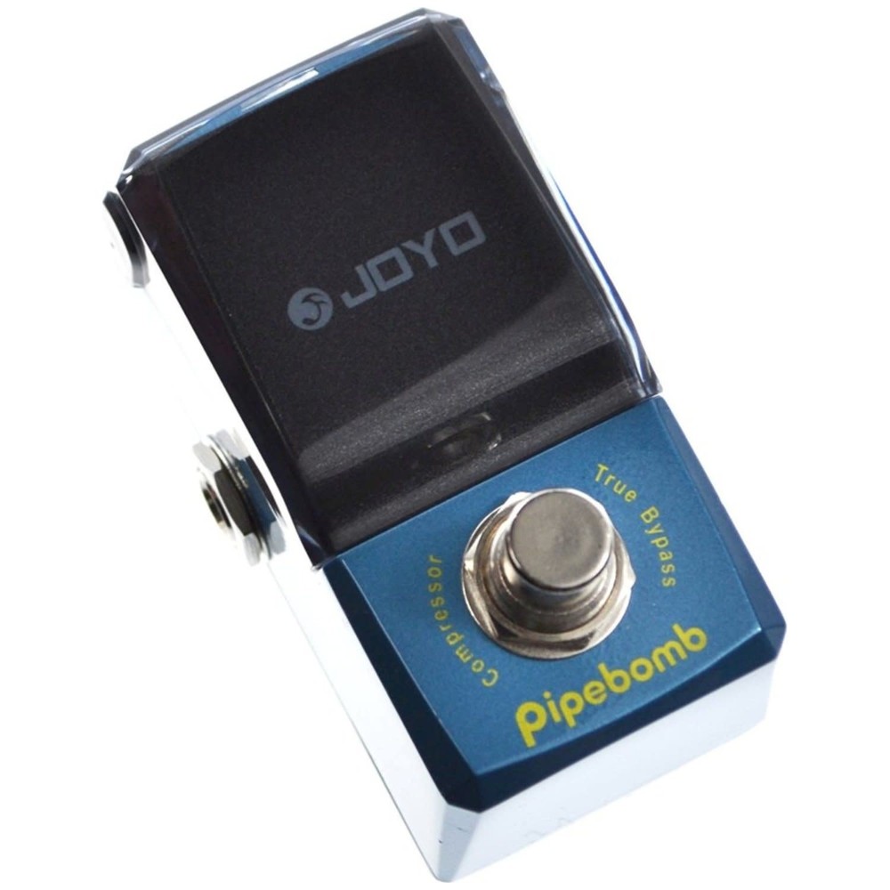 Joyo JF-312 Pipebomb Compressor True Bypass Mini Pedal w/ Patch Cables