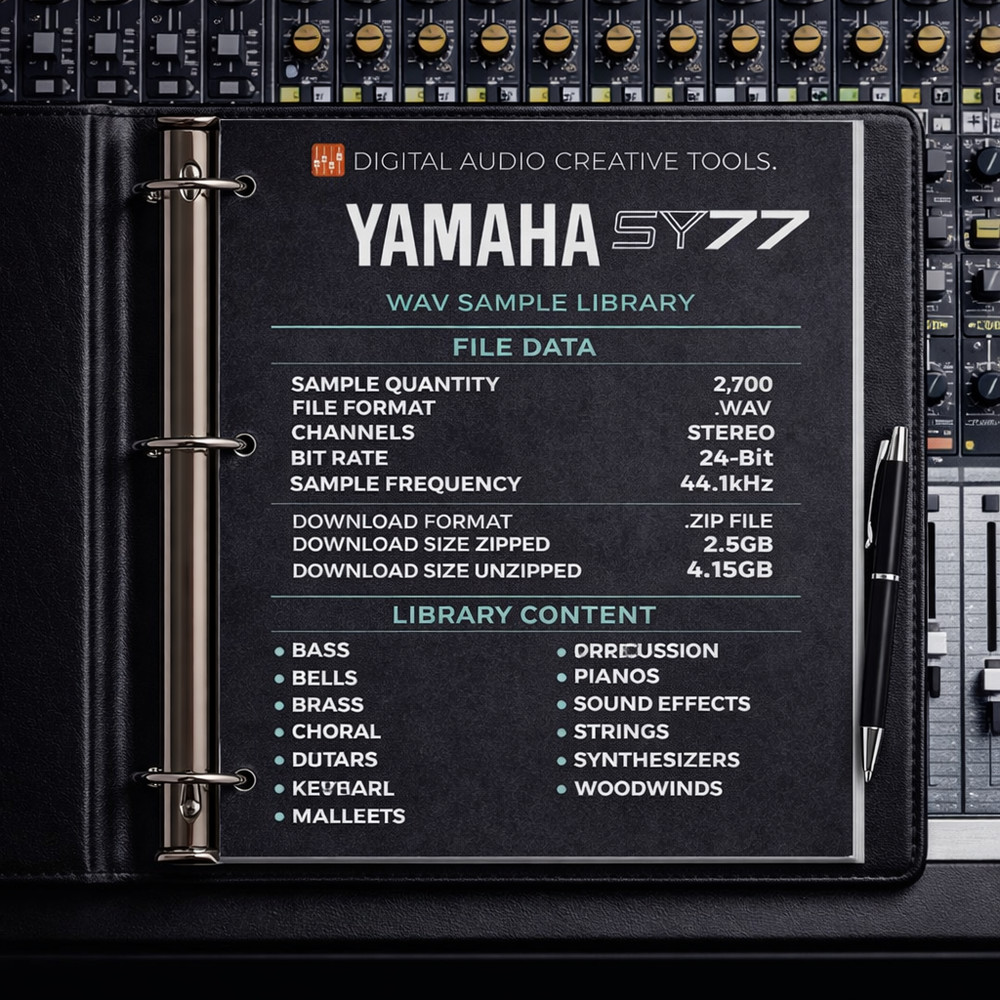 Yamaha SY77 Synthesizer Sample Library