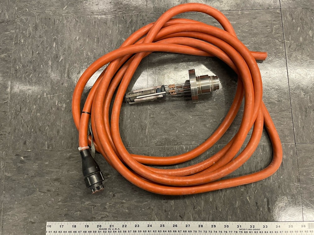 CF275 Conflat 7 conductor high voltage electrical feedthrough, e-gun cable