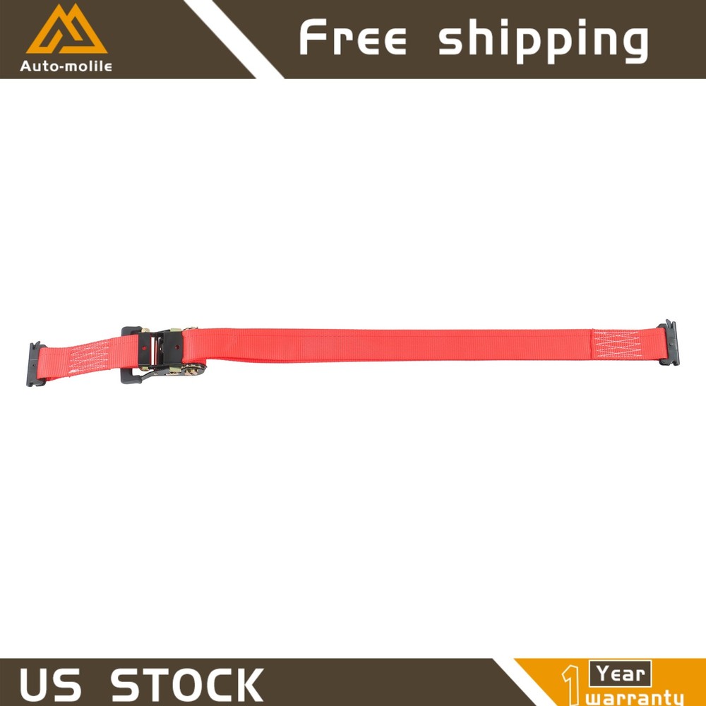 Heavy Loads E Track System Kit With Wheel Chock 8' Red Ratchet Tie Down Straps