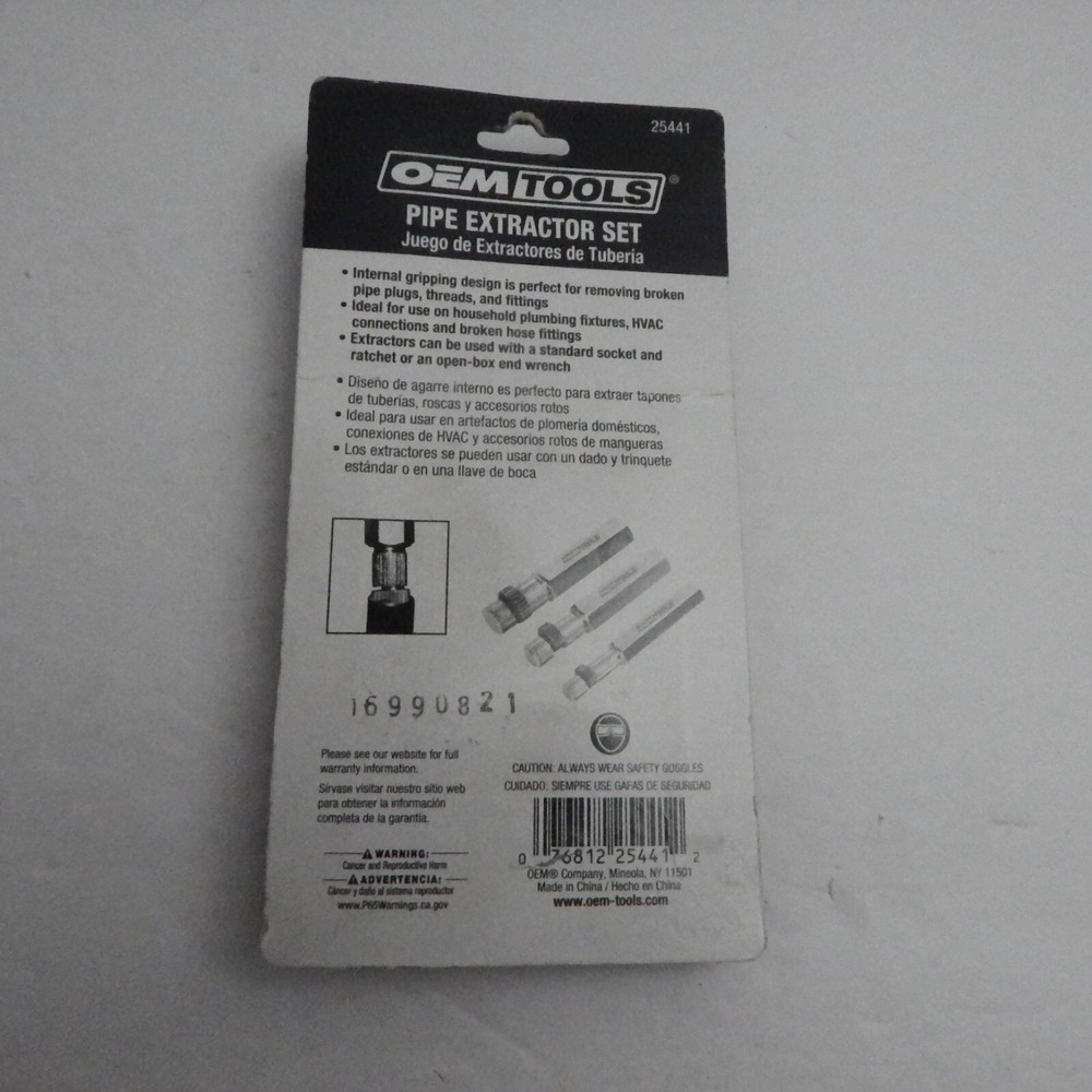 OEMTOOLS 25441 Pipe Extractor Set