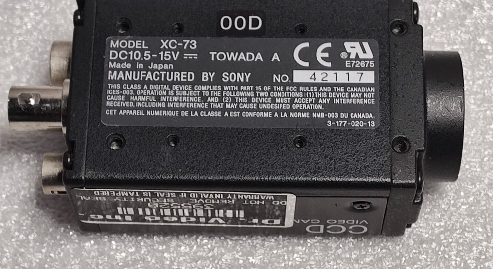 SONY XC-73 CCD VIDEO CAMERA MODULE