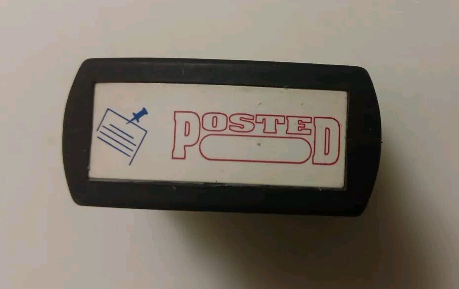 Accu-Stamp2 Microban Message Stamp, Posted,
