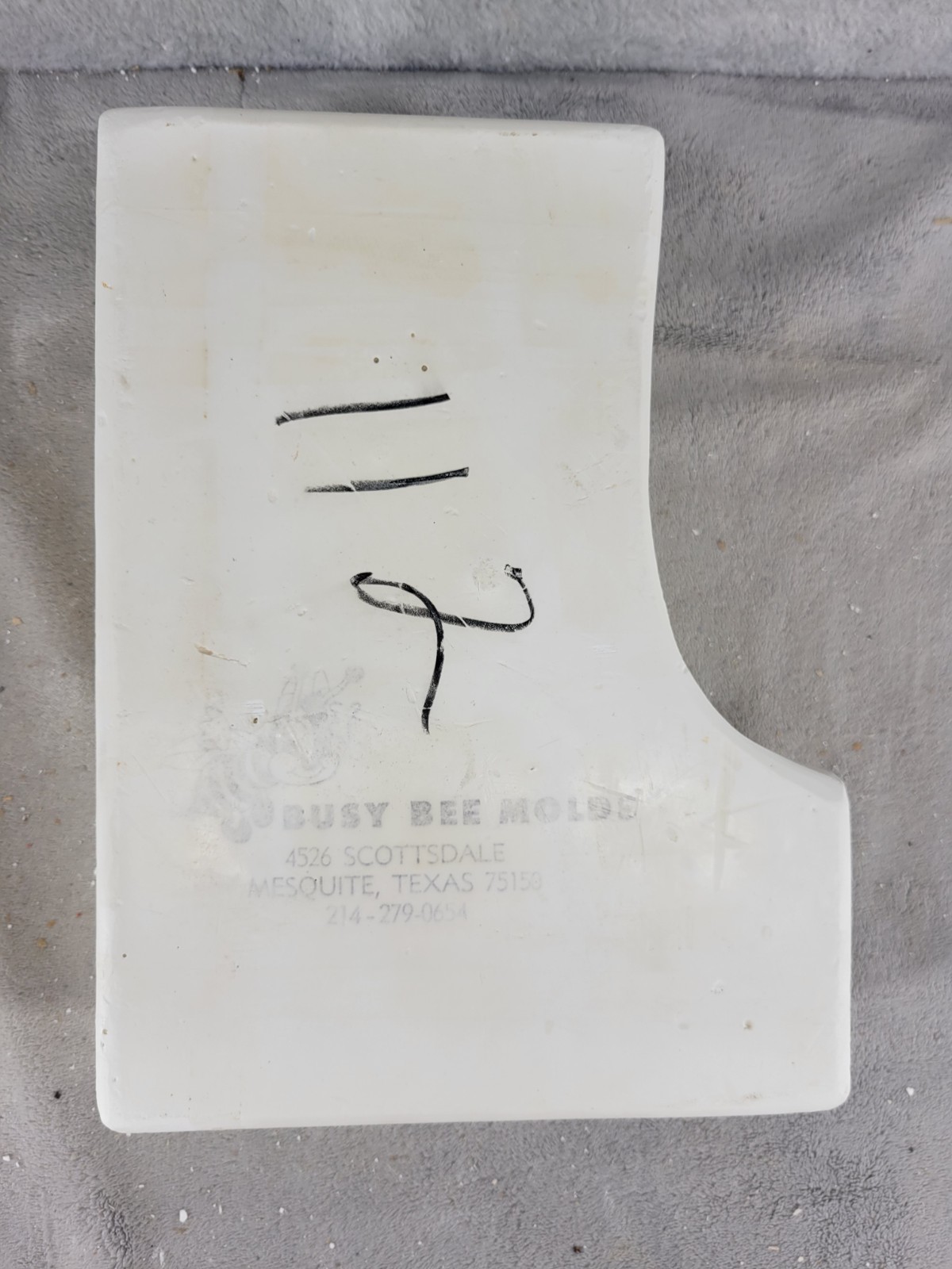 Vintage Ceramic Slip Casting Mold Cowboy Boot Plaque