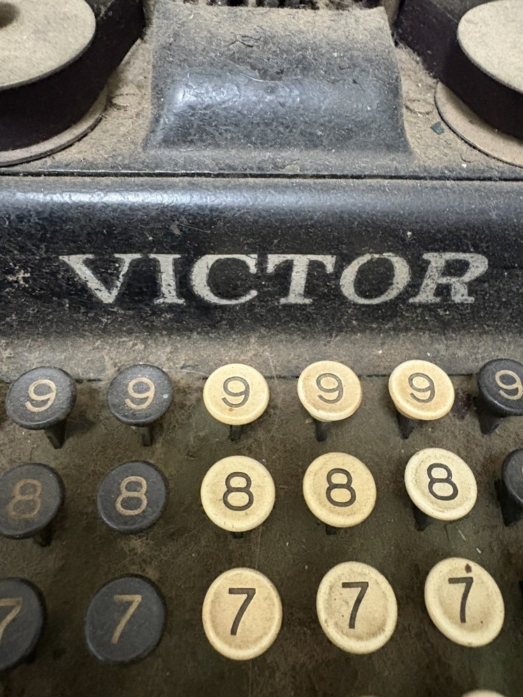 Antique VICTOR Adding Machine Vintage 1920's Era