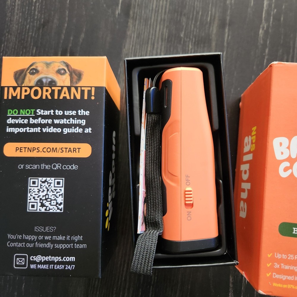 NPS Alpha Dog Behavior Trainer Anti Bark Tool Barking Control Handheld Device