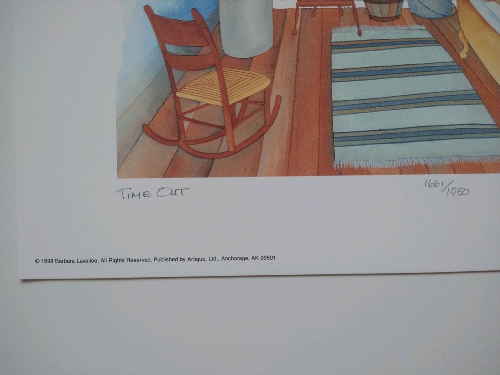 Time out Limited Edition Hand Signed By Barbara Lavallee