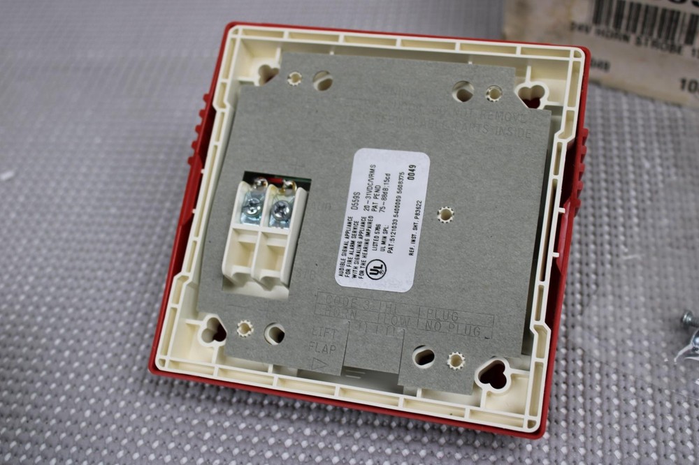 RADIONICS Horn / Strobe Fire Security Alarm RED D559S