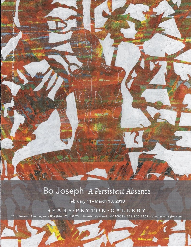 2010 BO JOSEPH Persistent Absence  Art Gallery Exhibit Ad