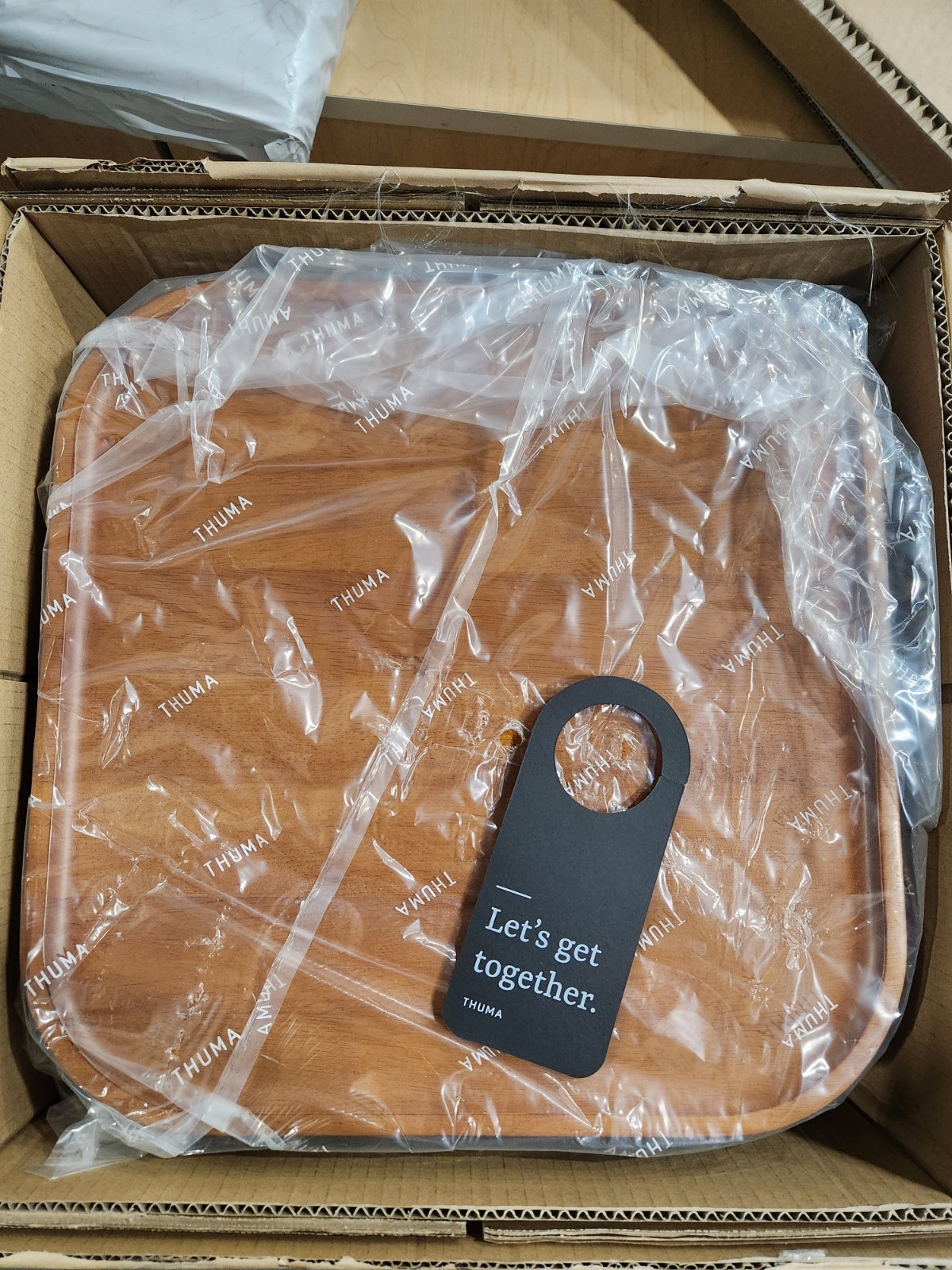 Thuma Wooden Pedestal Side Table – Modern Minimalist Design Walnut