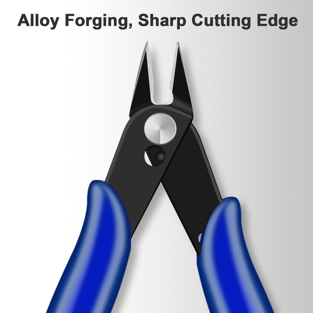 Flush Cutters 2 PCS Micro Wire Cutters for Jewelry Making Electronics Models
