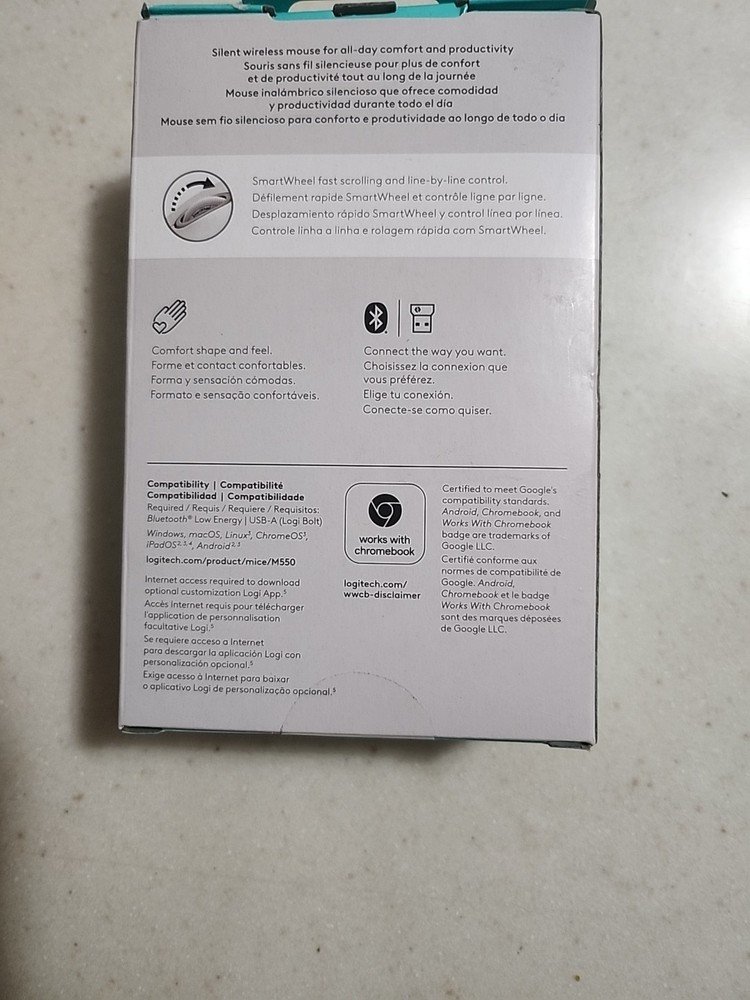 Logitech Advanced Wireless Mouse 2 Silent Touch Wireless Bluetooth