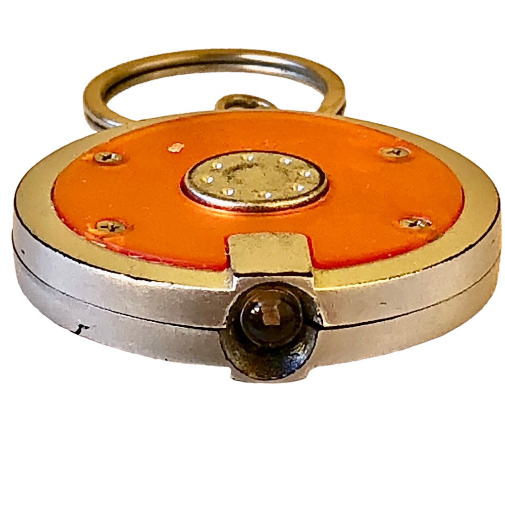 Apple Computer Logo Keychain & Mini LED Flashlight used