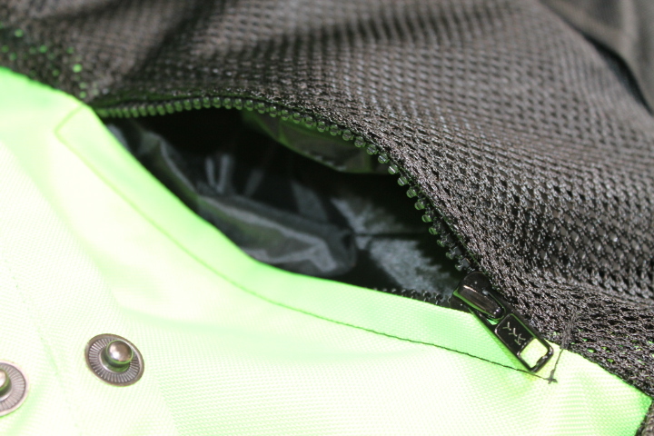 NEW LARGE L LIME GREEN POLYESTER MESH ARMOR MOTORCYCLE JACKET *JACKET RUN SMALL