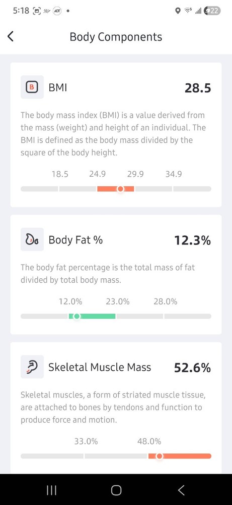 YUNMAI Digital Smart Scale Black Glass