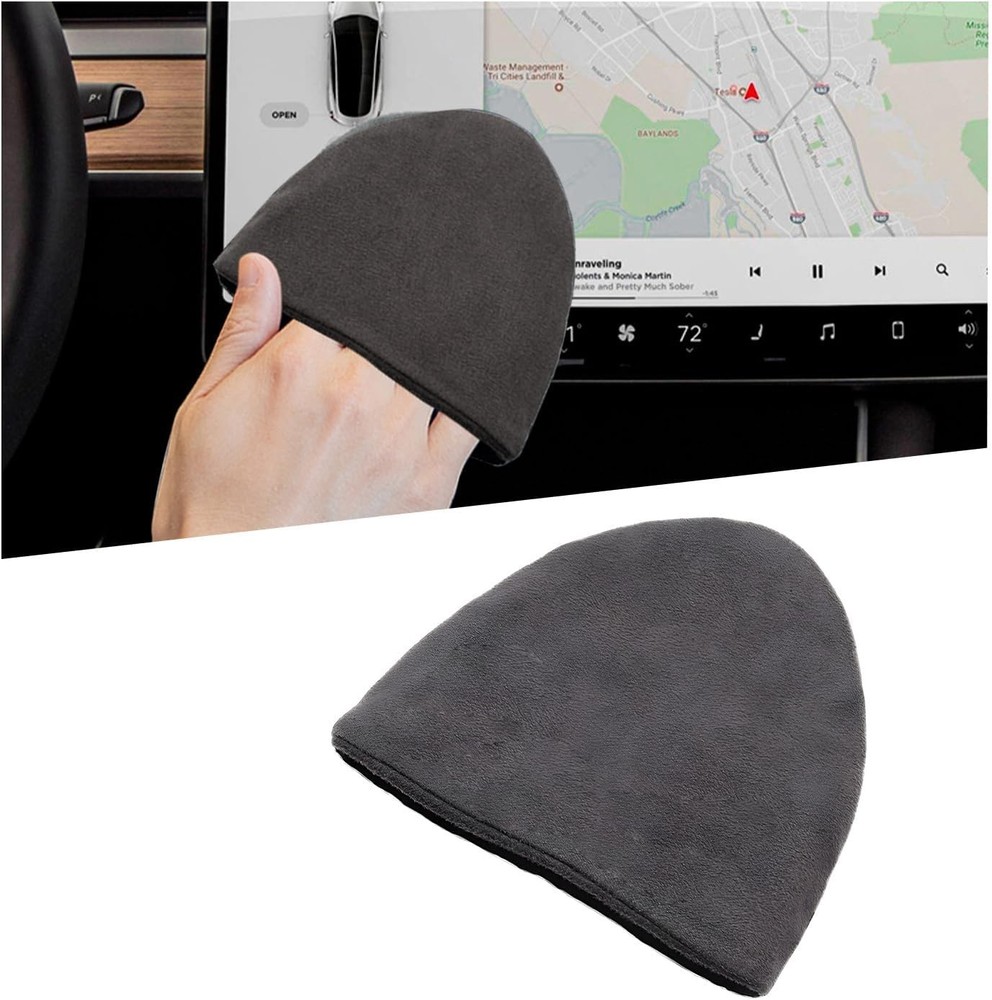 Car Screen Cleaner, 4.72×3.93" Triangle Microfiber Auto Screen Cleaning Pad, ...