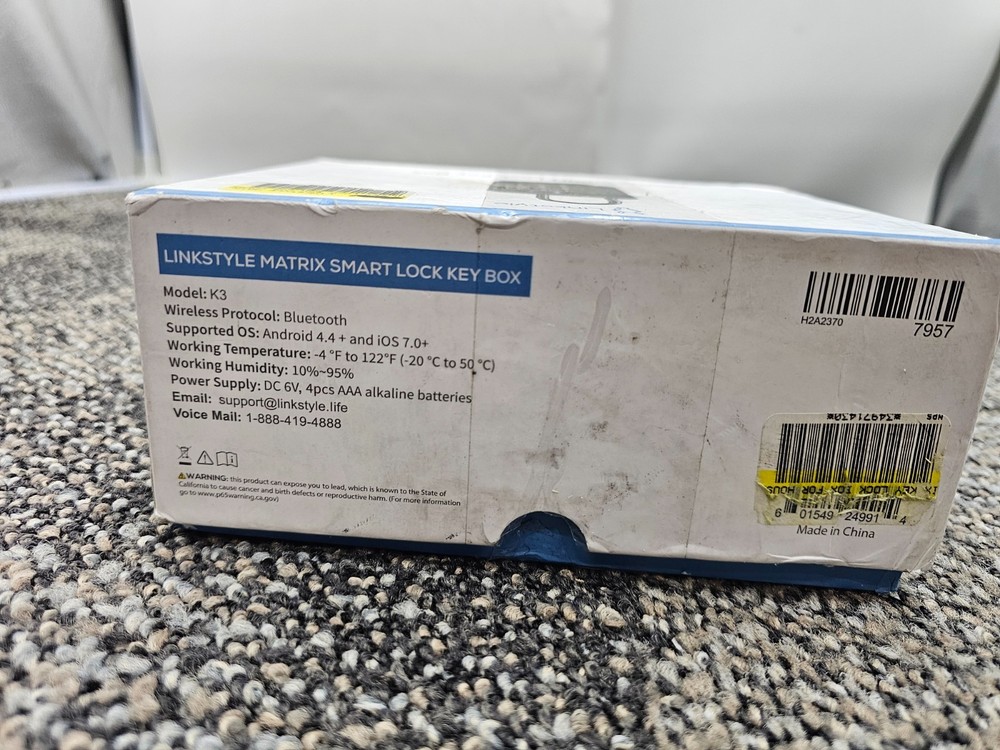 LINKSTYLE Matrix Smart Key Lock Box Model K3 Bluetooth