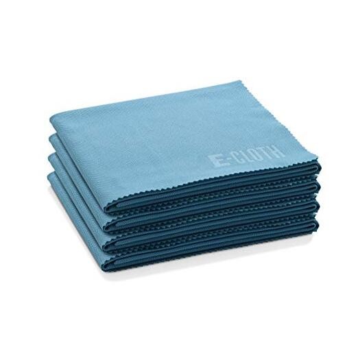 Glass & Polishing Cloth - Microfiber New Version Solid Alaskan Blue - 4 Pack
