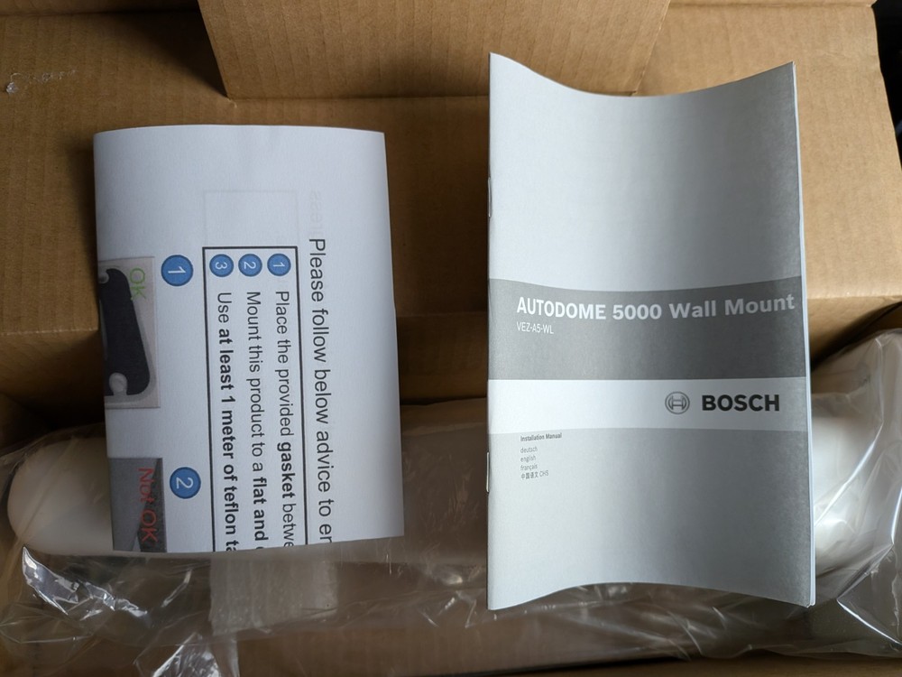 Bosch Security Systems Autodome 5000 Wall Mount, VEZ-A5-WL, New Open Box.