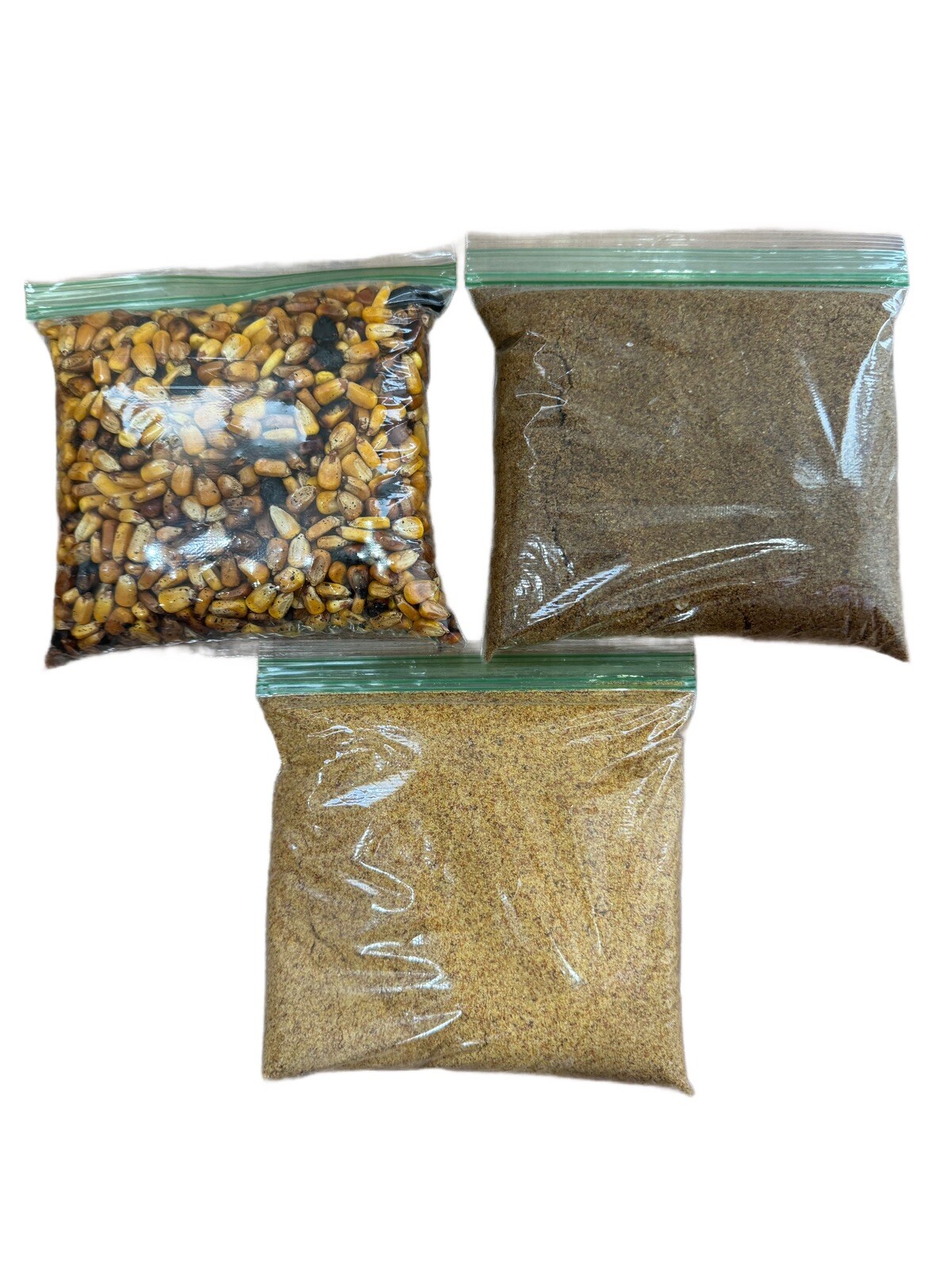 1/2 lb jutia ahumada 1/2 lb pescado ahumado 1/2 lb maiz tostado 1/2 each