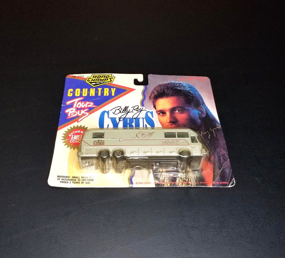 Billy Ray Cyrus 1993 Concert "Some Gave All" Tour Bus Die-Cast Collectible NOS