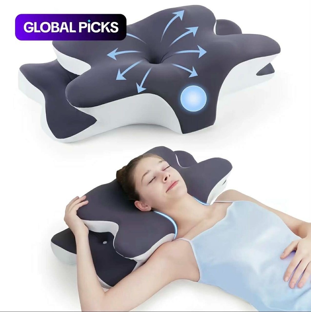 Ergonomic Contour Memory Foam Pillow