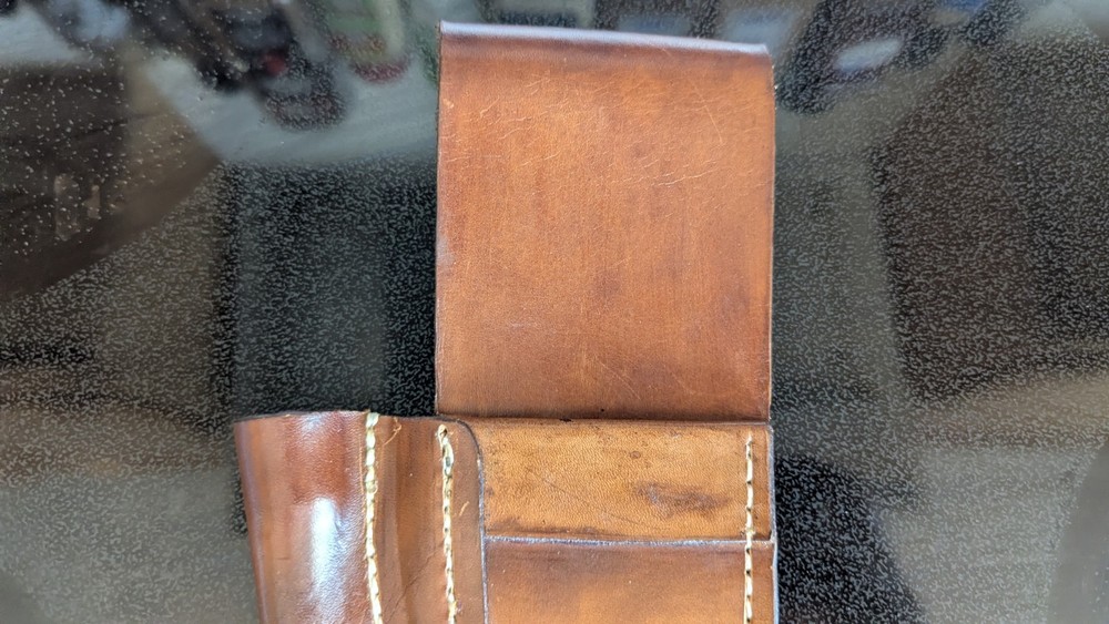 Custom Leather Shovel Digger Or Knife Belt Loop And Small Pin Pointer Holder