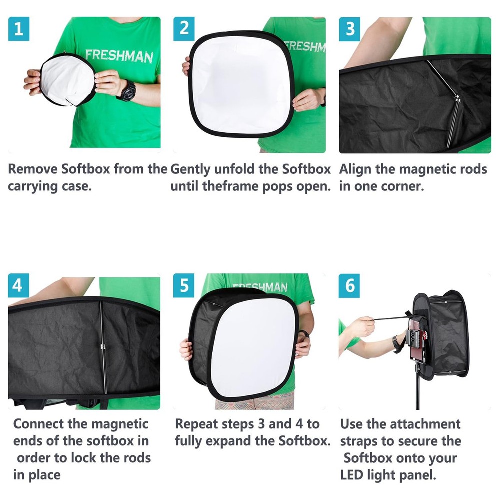 Neewer 40"x60" 5-in-1 Camera Lighting Reflector/Diffuser Kit with Case