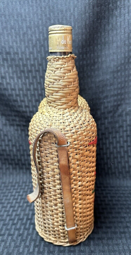 Vintage Double Wicker-Wrapped Wine Bottles Demijohn (Empty Bottles)
