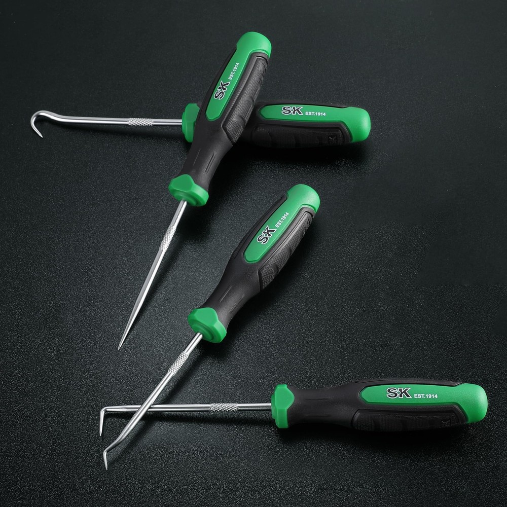 SK 4 Piece Hook and Pick Set, Straight Pick, Offset 90°Pick Hook,...