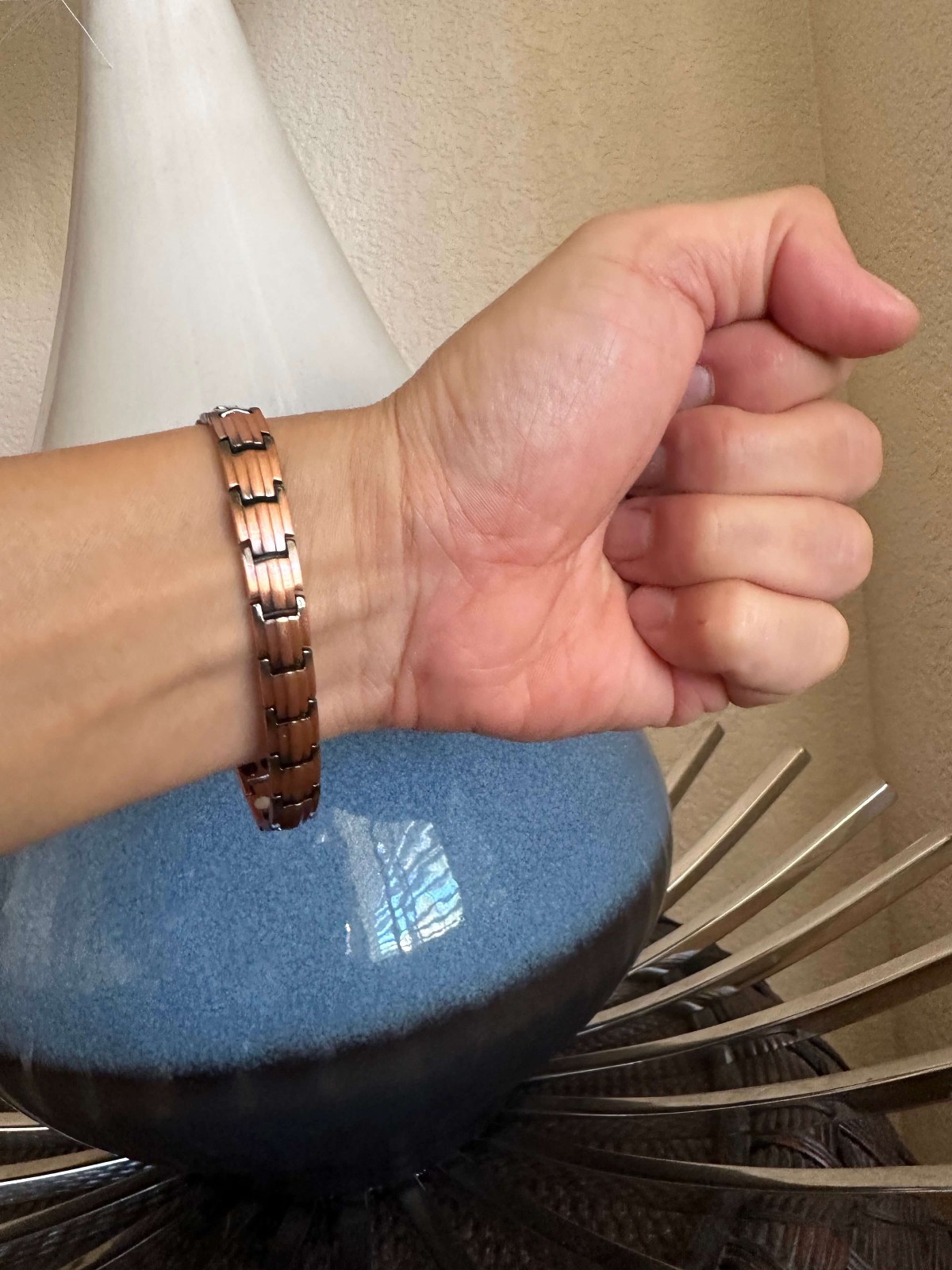 Gorgeous Slim Pure Copper Magnetic Anklet Bracelet Balance Energy Power Calm Joy