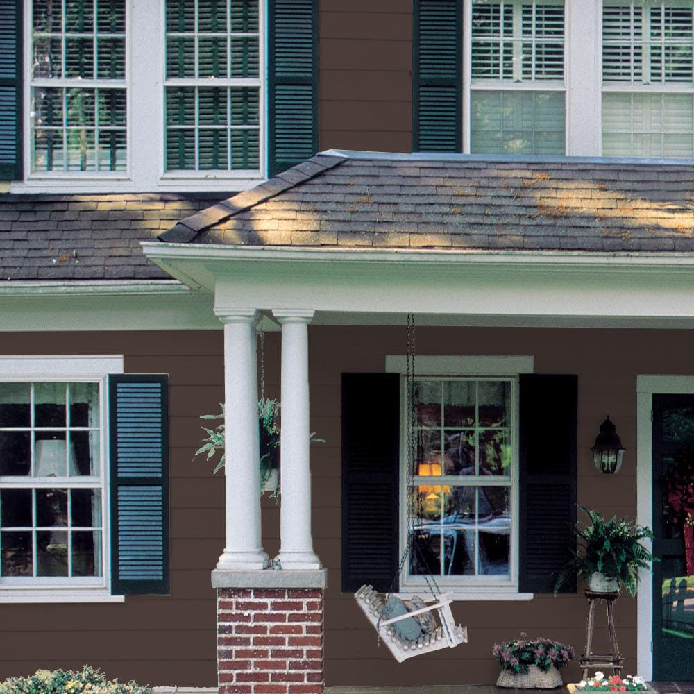 1 & 5 gal. #PFC-25 Dark Walnut Solid Color House and Fence Exterior Wood Stain