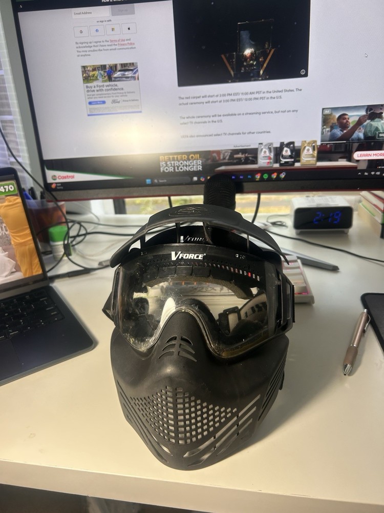 VFORCE Profiler Paintball Mask Black