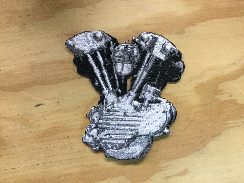 Harley-Davidson Knucklehead Motor Engine Patch vintage motorcycle chopper FL FLH