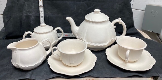 *Albertas Ceramic Bisque Bavarian Tea Set Ready to Paint*