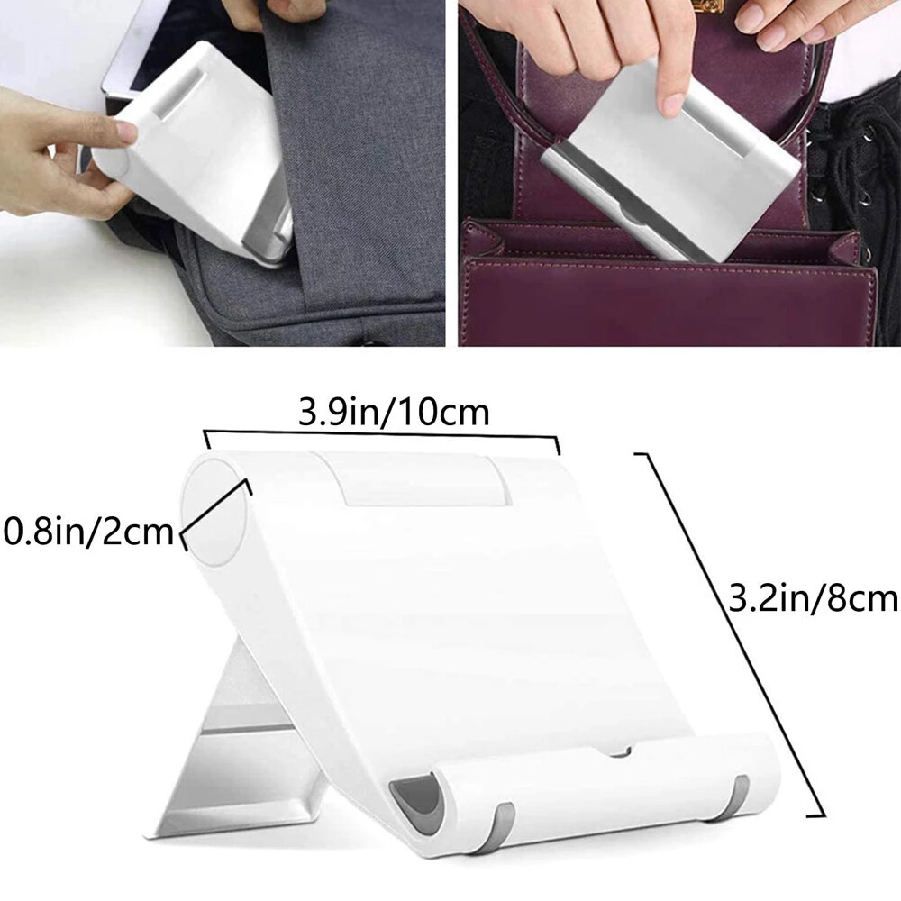 2 Pack Universal Foldable Desk Cell Phone Holder Mount Stand for Samsung iPhone